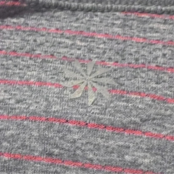 Athleta Fast Track Short Sleeve Stripe Workout active Size M - Picture 4 of 5